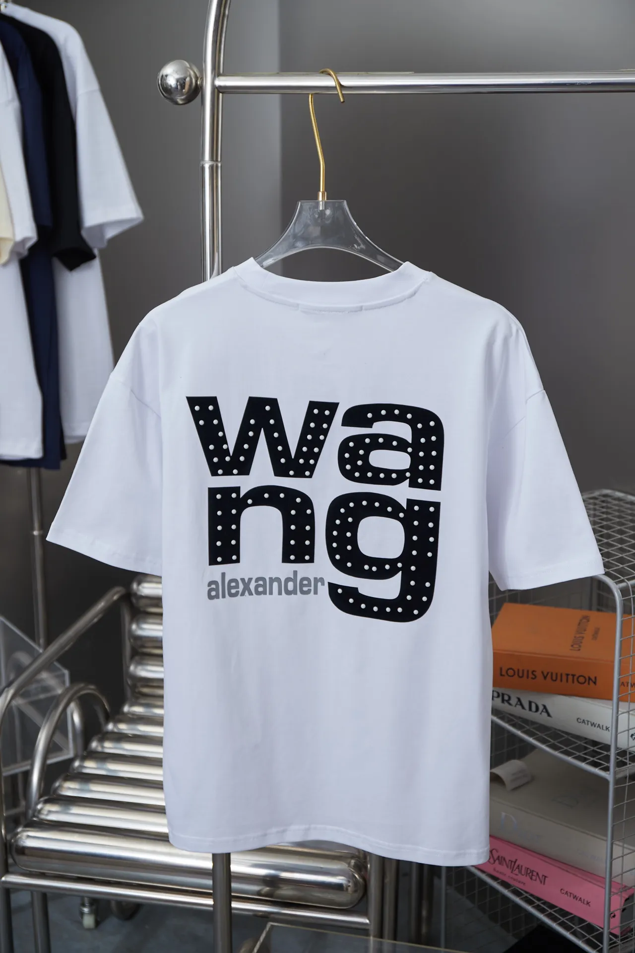 Alexarderwang 25SS New Arrival 100% 32 1X 1 ➕ ➕ ：Black/White Size：S/M/L/XL
